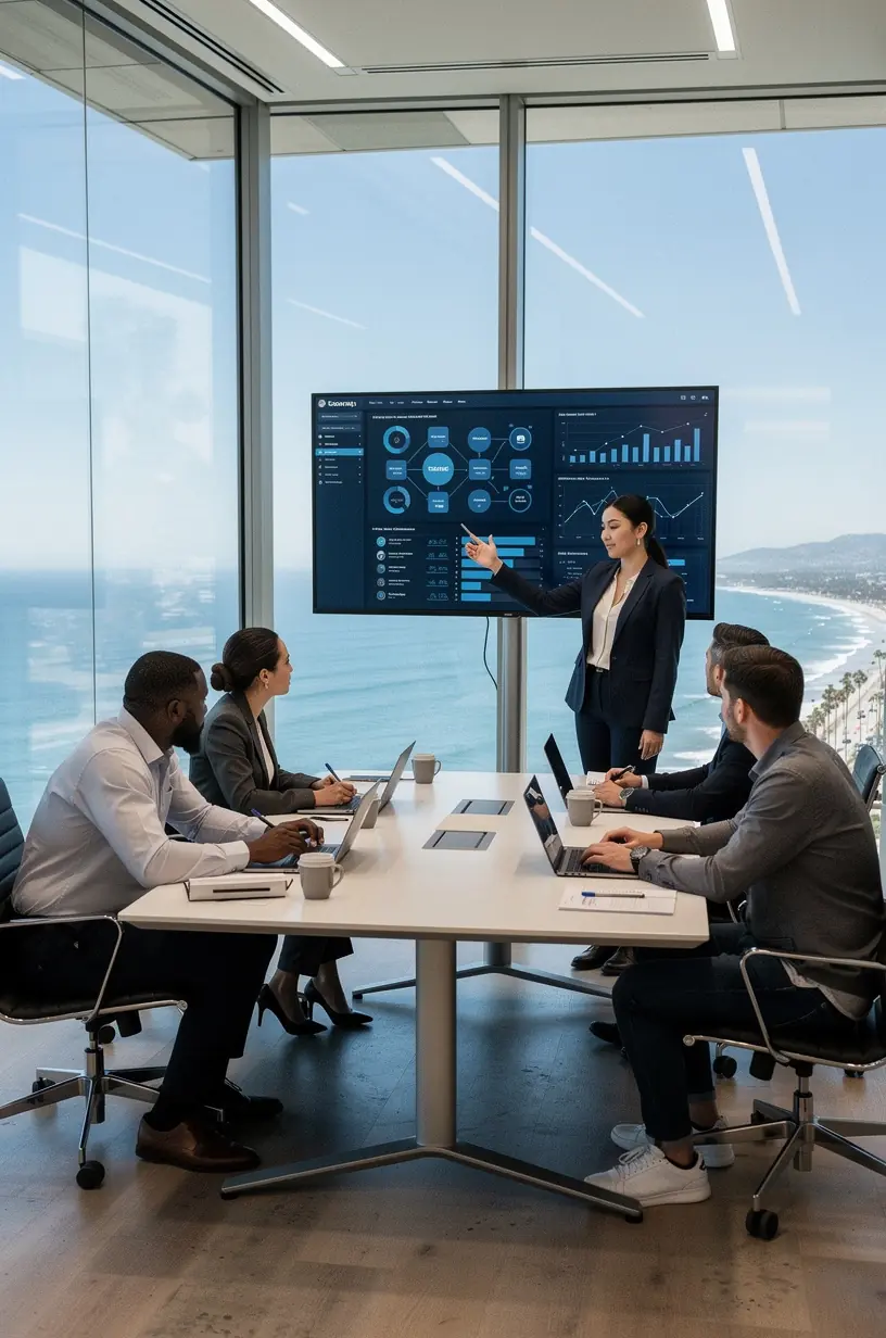 Chart comparing time saved before and after implementing automated software solutions in a business environment.